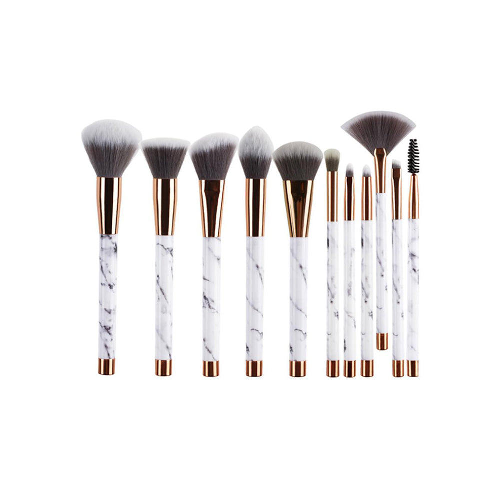 Marble Print Beauty Brush (11 Pcs)