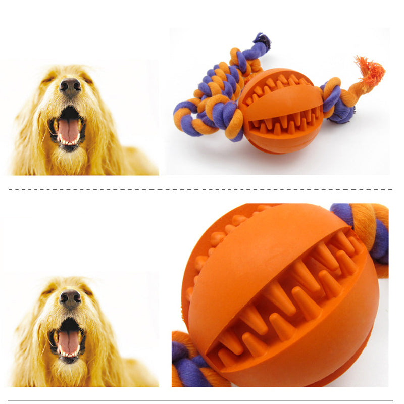 Combine Ball Rope Dog Chew Toys