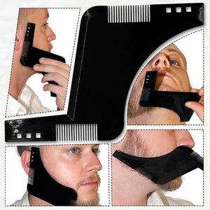 Double-Sided Beard Comb Template（5 Pack）