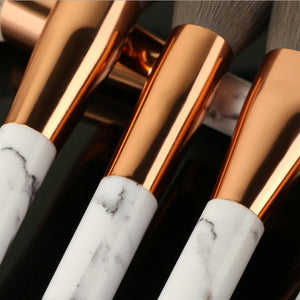 Marble Print Beauty Brush (11 Pcs)