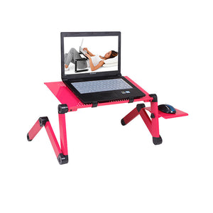 Adjustable Laptop Stand, Foldable Ergonomic Laptop Desk with Mouse Platform