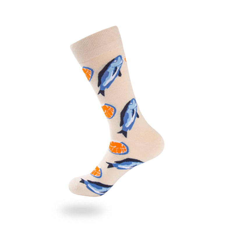 Men/ Women Funky Casual Long Dress Crew Socks (3 Pcs)