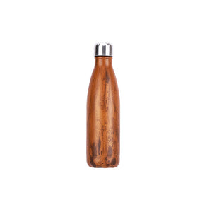 Wood Grain Cola-Shape Vacuum Bottle