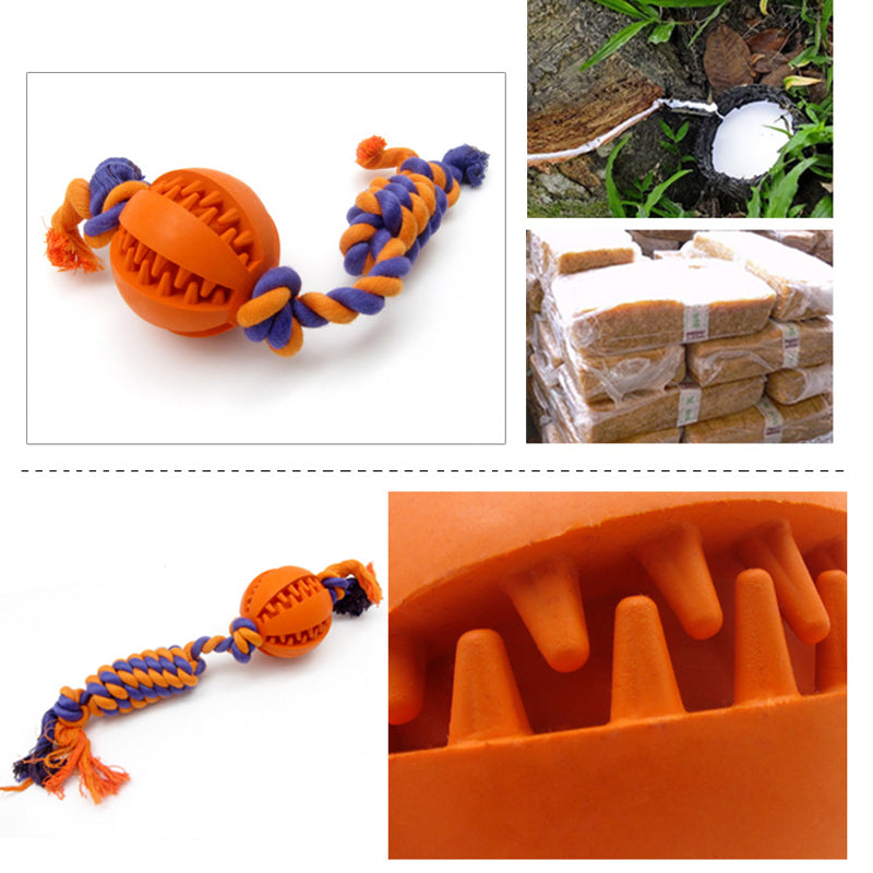 Combine Ball Rope Dog Chew Toys