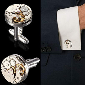 Deluxe Steampunk Mens Cufflinks