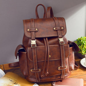 Leather Travel Backpack