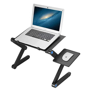 Adjustable Laptop Stand, Foldable Ergonomic Laptop Desk with Mouse Platform