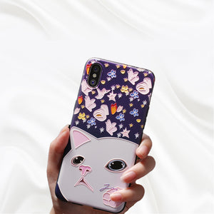 3D Basso-Relievo Animal Soft TPU Cases for iPhone X/11/Pro/Max/6/7/8 Plus