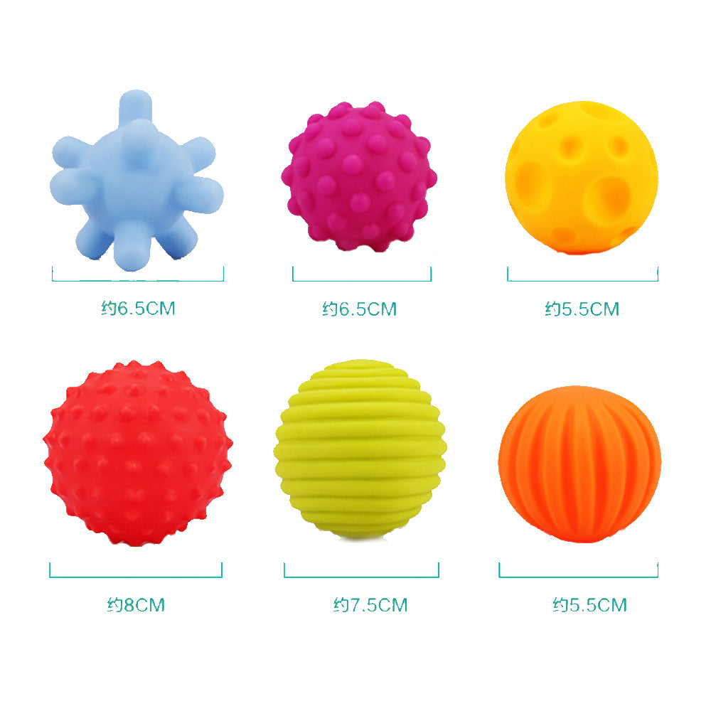 Textured Multi Ball Set Sensory Balls (6 Pack)