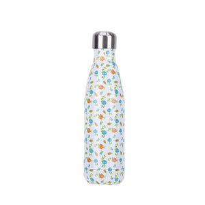 Floral Cola-Shape Vacuum Bottle