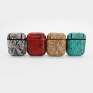 Snakeskin Leather Apple AirPod Case