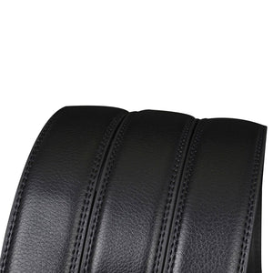 Men's Real Leather Ratchet Dress Belt with Automatic Buckle,Elegant Gift Box