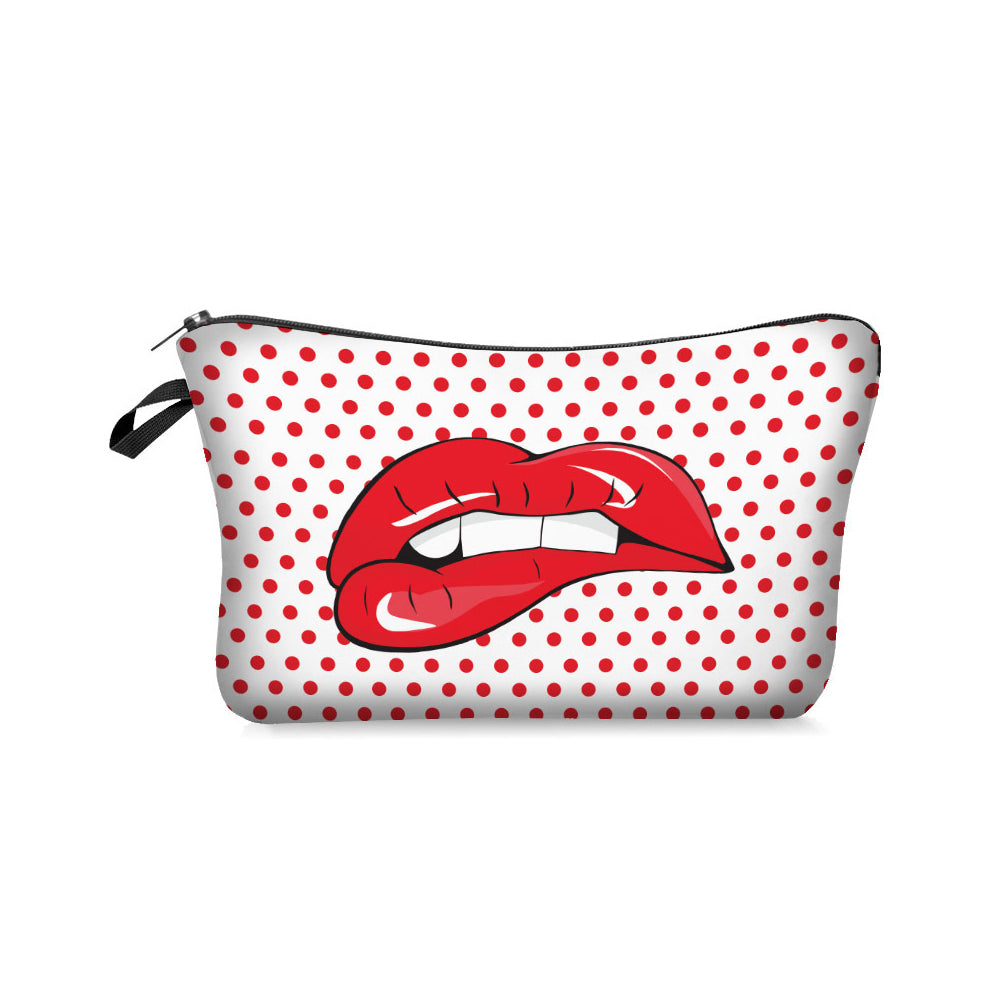 Red Lip Cosmetic Bags