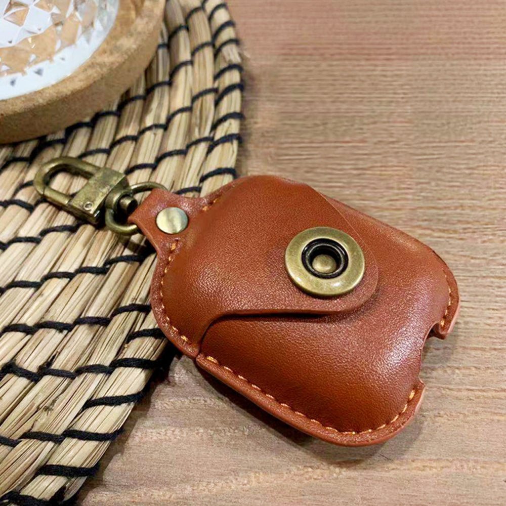 Leather Case for AirPods 2 & 1 with Keychain