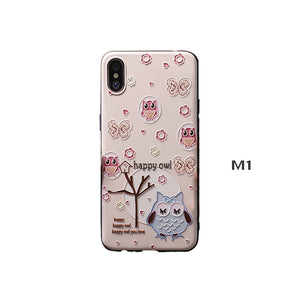 3D Basso-Relievo Animal Soft TPU Cases for iPhone X/11/Pro/Max/6/7/8 Plus