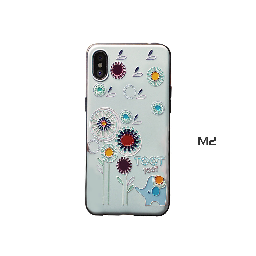 3D Basso-Relievo Animal Soft TPU Cases for iPhone X/11/Pro/Max/6/7/8 Plus