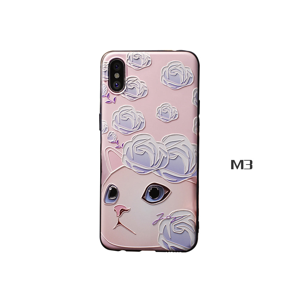 3D Basso-Relievo Animal Soft TPU Cases for iPhone X/11/Pro/Max/6/7/8 Plus