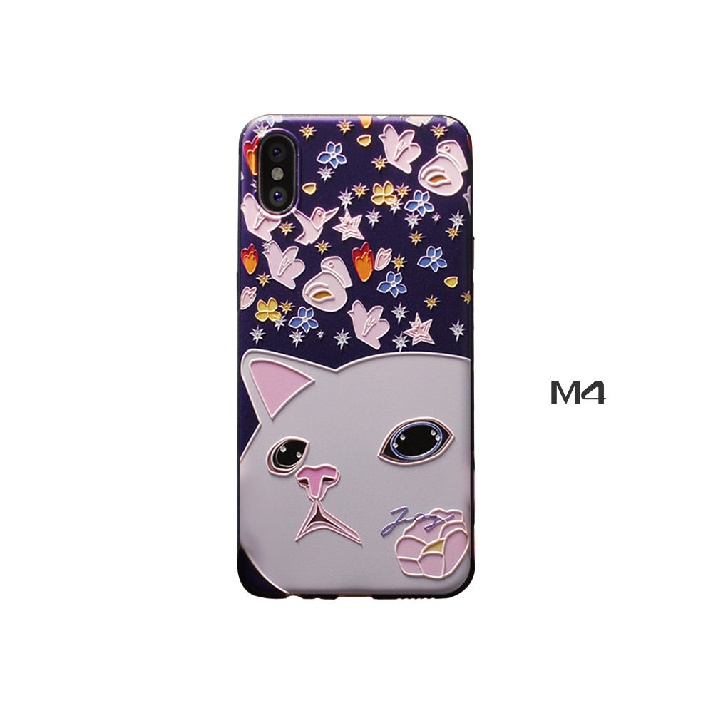 3D Basso-Relievo Animal Soft TPU Cases for iPhone X/11/Pro/Max/6/7/8 Plus